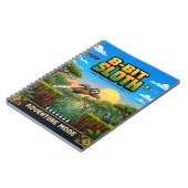 Faultier, Retro-8-Bit-Pixelkunst Notizblock (Linke Seite)