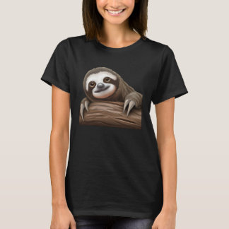 Faultier Rotes Wildtier Liebe Tier Nase Tierschutz T-Shirt