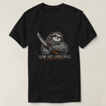 Faultier Samurai Katana-Schwert Vintage-Kunst