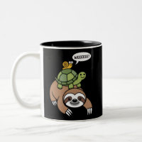 Faultier Schildkröte Schnecke Auf dem Rücken trage