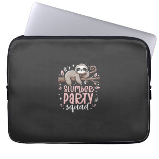 Faultier-Schlafparty-Trupp Kinder Mädchen Übernach Laptopschutzhülle