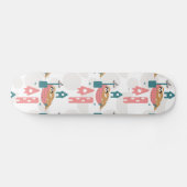 Faultier Skateboard Mädchen Skate Deck (Horizontal)