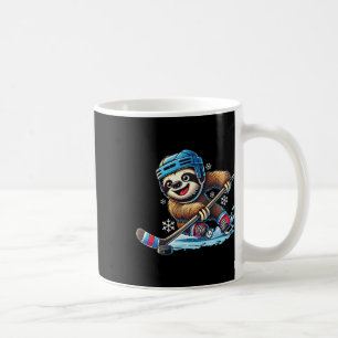 Faultier spielt Eishockey Kinder Jungen Mädchen Lu Kaffeetasse