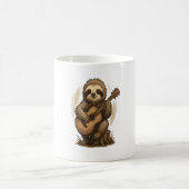 Faultier spielt Gitarre Kaffeetasse (Mittel)