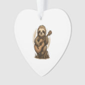 Faultier spielt Gitarre Ornament (Vorderseite)