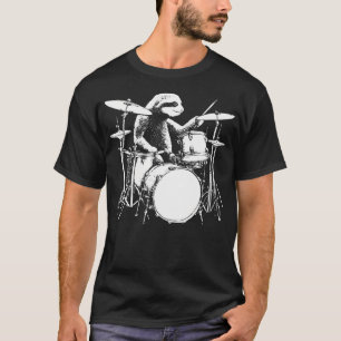 Faultier spielt Schlagzeug Lustiges Schlagzeug spi T-Shirt