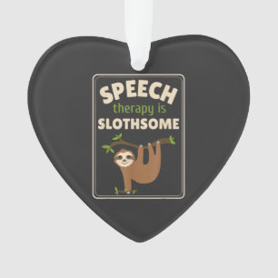 Faultier Sprachtherapeut Sprachtherapie Pathologie Ornament