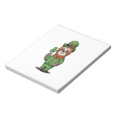 Faultier St. Patrick's Day Irisches Glück Notizblock (Rotiert)
