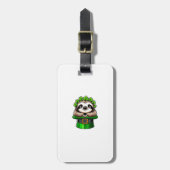 Faultier St Patricks Day Leprechaun Shamrock Irisc Gepäckanhänger (Vorderseite vertikal)