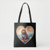 Faultier-Surfen Tasche (Vorderseite)