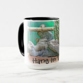Faultier-Tasse - Häng rein! Tasse (Vorderseite Links)
