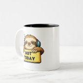 Faultier-Tasse Zweifarbige Tasse (Vorderseite Links)