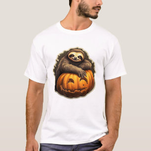 Faultier-Themen-Halloween-Klassik-T-Shirt T-Shirt