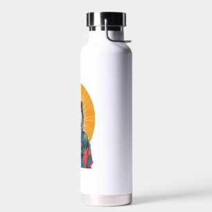 Faultier trägt Sonnenbrille Hawaiian Vintage Trinkflasche