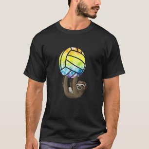 Faultier Umarmung Pink Tie Dye Ball Mädchen Volley T-Shirt