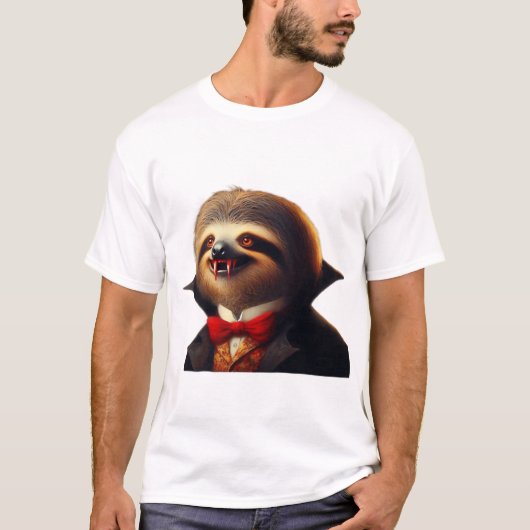 Faultier Vampir Klassik T-Shirt (Vorderseite)