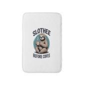 Faultier vor Kaffee Sublimation Badematte (Vorderseite Vertikal)