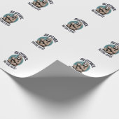 Faultier vor Kaffee Sublimation Geschenkpapier (Ecke)
