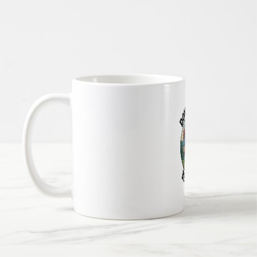 Faultier-Wanderteam Eile nicht Sei glücklich Genie Kaffeetasse (Links)