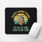 Faultier-Wanderteam Wanderer Camper Lustig Retro Mousepad (Mit Mouse)