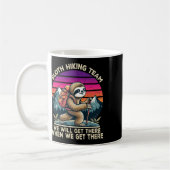 Faultier-Wanderteam-Wandergeschenke Männer Frauen  Kaffeetasse (Links)