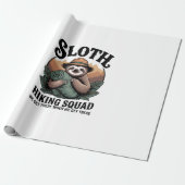Faultier-Wandertrupp Lustig Camping Geschenkpapier (Ungerollt)