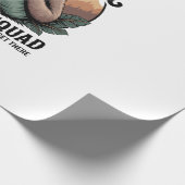 Faultier-Wandertrupp Lustig Camping Geschenkpapier (Ecke)