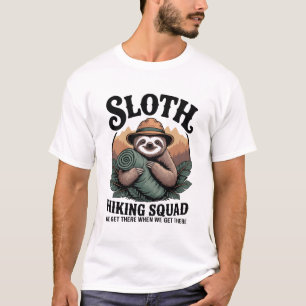Faultier-Wandertrupp Lustig Camping T-Shirt