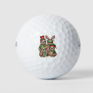 Faultier Weihnachten Fröhliche Faultiermas Faultie Golfball