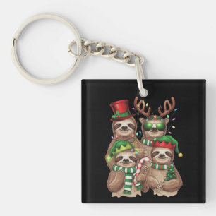 Faultier Weihnachten Fröhliche Faultiermas Faultie Schlüsselanhänger