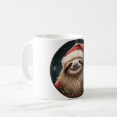 Faultier Weihnachten Kaffeetasse (Vorderseite Links)