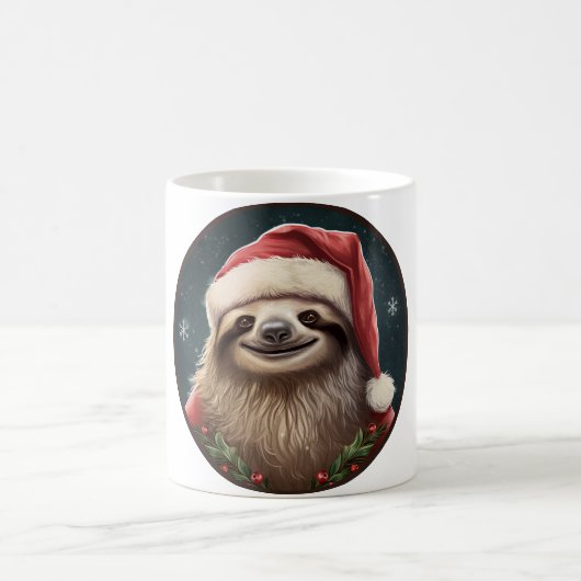 Faultier Weihnachten Kaffeetasse (Mittel)