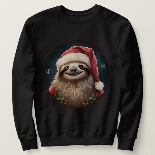 Faultier Weihnachten Sweatshirt (Design vorne)
