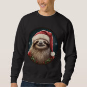 Faultier Weihnachten Sweatshirt (Vorderseite)