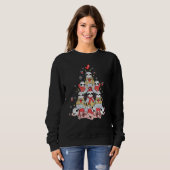 Faultier Weihnachtsbaum Xmas Sweatshirt (Vorne ganz)