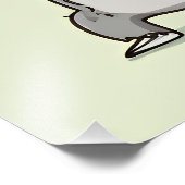 Faultier Yoga Gitter Fotodruck (Ecke)
