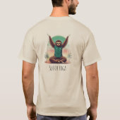 Faultier-Yoga T-Shirt (Rückseite)