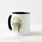 Faultier - Zeit zum Entspannen Tasse (Vorderseite Links)