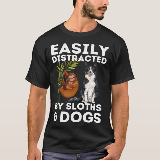 Faultier Zitat leicht von Hunden und Schlägen abge T-Shirt (Vorderseite)