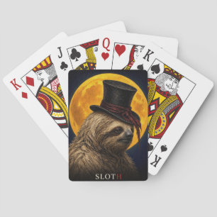 Faultier-Zylinder-Gotisch-Surreal Spielkarten