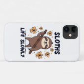 Faultiere nehmen das Leben langsam Case-Mate iPhone Hülle (Rückseite (Horizontal))