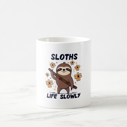 Faultiere nehmen das Leben langsam Kaffeetasse (Mittel)
