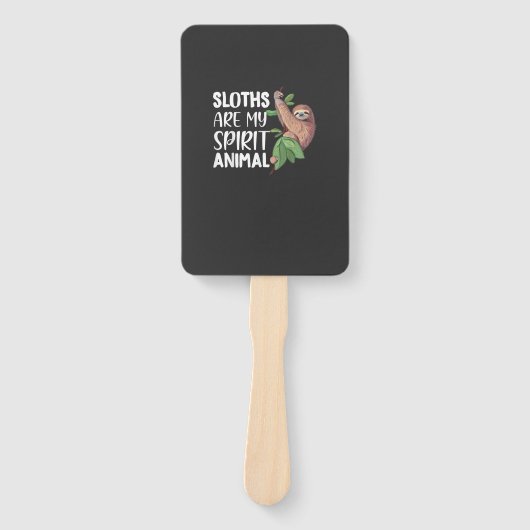 Faultiere sind mein spirituelles Tier faules süßes Fächer (Vorderseite)