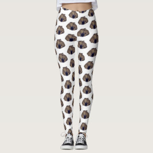 Faultierkunst, Schlafende Faultierkopf-Leggings Leggings