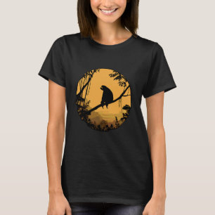 Faultierliebhaber-Porträt Kunstwerk Wildtiere Trop T-Shirt