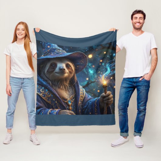 Faultiermagier Fleecedecke (Beispiel)