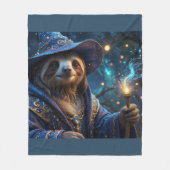 Faultiermagier Fleecedecke (Vorderseite)