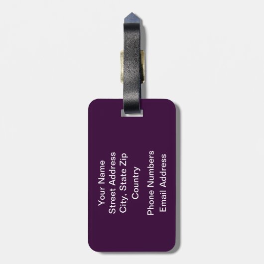 Faultline Apple Gepäckanhänger (Rückseite vertikal)