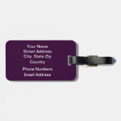 Faultline Apple Gepäckanhänger (Rückseite horizontal)