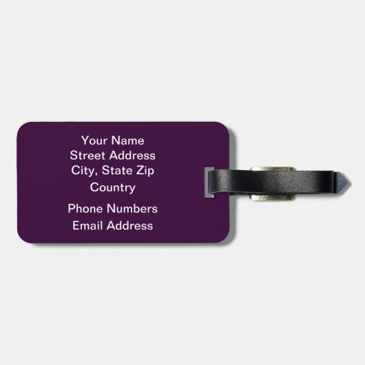 Faultline Apple Gepäckanhänger (Rückseite horizontal)